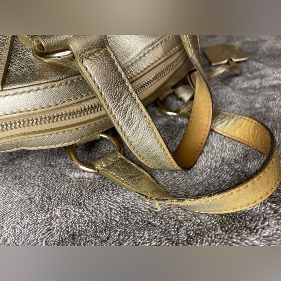 YSL Authentic Preowned Mini Muse Gold Tote Handbag - Picture 7 of 16